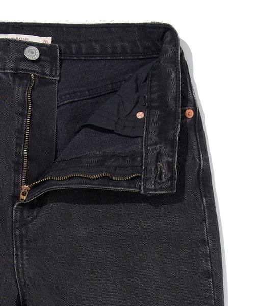 「501」 ブーツカットデニムパンツ 28inch ブラック レディース_画像3