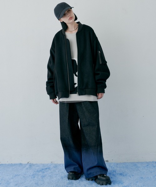 「AIVER」 長袖ニット SMALL ベージュ メンズ_画像10