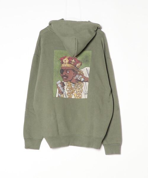 「APPLEBUM」 ワンポイントプルオーバーパーカー XX-LARGE グリーン メンズ_画像2