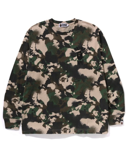 A BATHING APE（アベイシングエイプ） tシャツ MAP CAMO RELAXED FIT