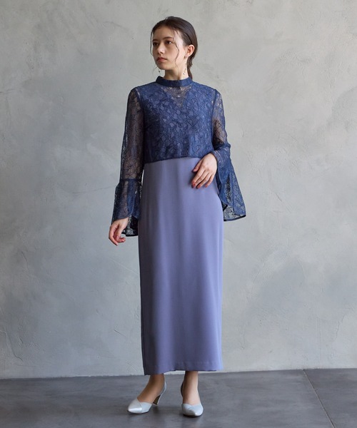 「AIMER」 コンビワンピース LARGE ブラック レディース_画像3