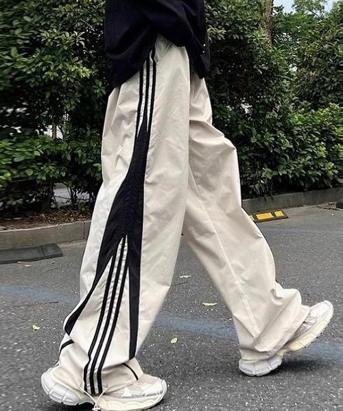 WYZ ワイドパンツ パンツ サイドライントラックワイドパンツ/ユニ