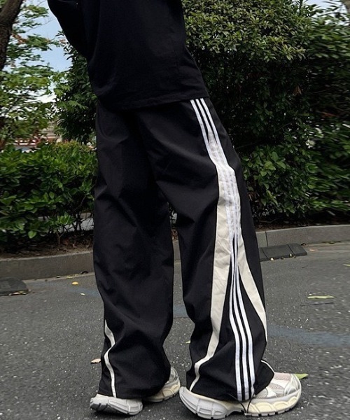 WYZ ワイドパンツ パンツ サイドライントラックワイドパンツ/ユニ