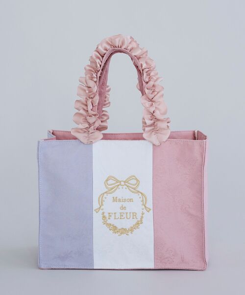 Maison de FLEUR（メゾンドフルール） トートバッグ トリコロール
