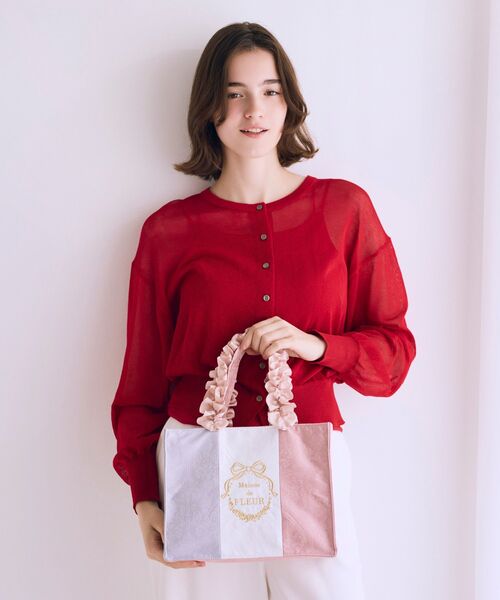 Maison de FLEUR（メゾンドフルール） トートバッグ トリコロール