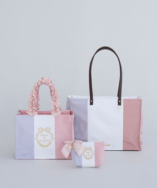 Maison de FLEUR（メゾンドフルール） トートバッグ トリコロール