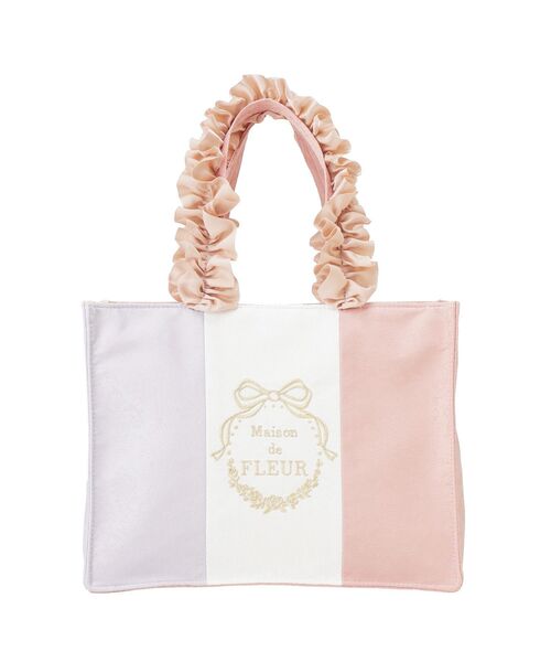 Maison de FLEUR（メゾンドフルール） トートバッグ トリコロール