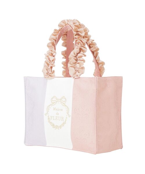 Maison de FLEUR（メゾンドフルール） トートバッグ トリコロール