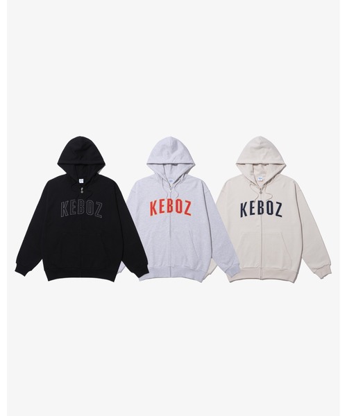 KEBOZ（ケボズ） ジップアップパーカー X-LARGE グレー メンズ