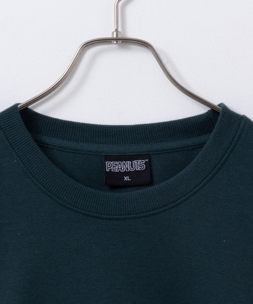 「PEANUTS」 長袖Tシャツ M グリーン メンズ_画像5