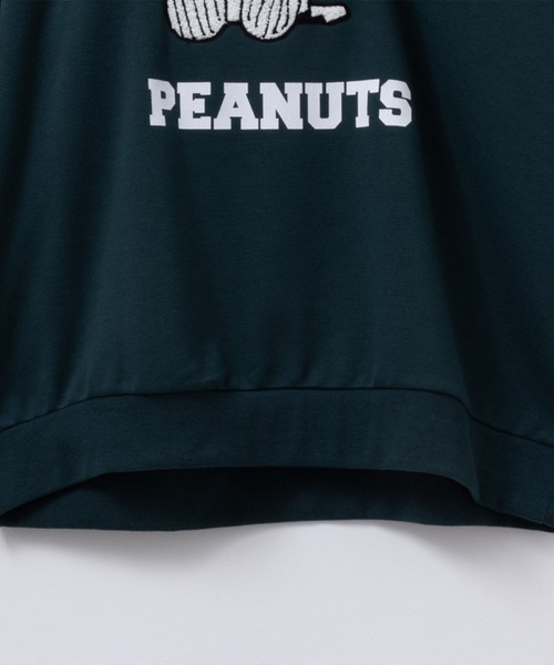 「PEANUTS」 長袖Tシャツ M グリーン メンズ_画像7