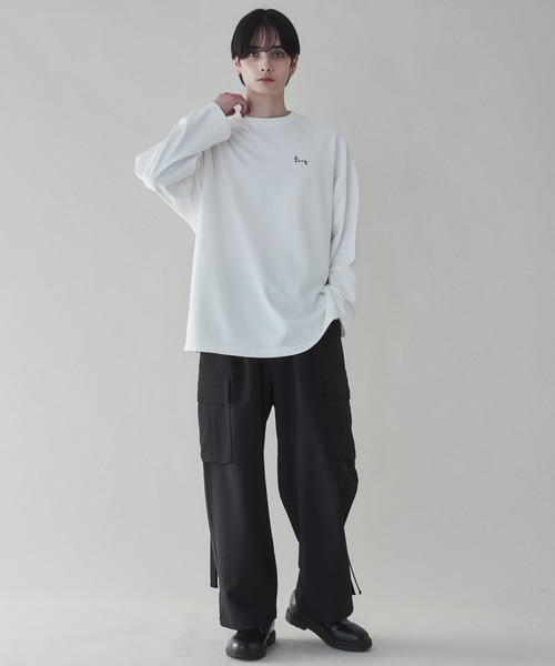 「LUCY」 長袖Tシャツ MEDIUM ホワイト系その他 メンズ_画像4