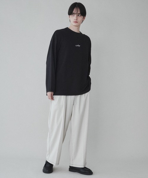 「LUCY」 長袖Tシャツ MEDIUM ホワイト系その他 メンズ_画像5