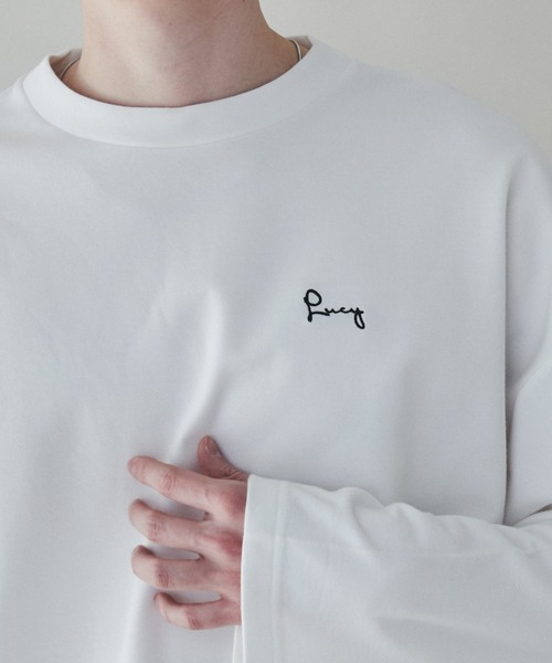 「LUCY」 長袖Tシャツ MEDIUM ホワイト系その他 メンズ_画像9