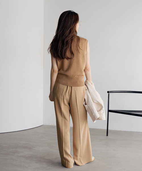 PLAGEアイボリー ニットベスト Mサイズ ボタン付き plage（プラージュ） ベスト ジレ 2Way Knit ベスト レディース