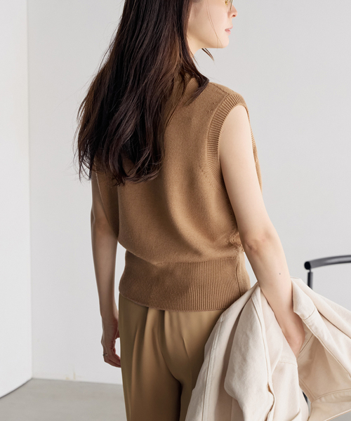 plage（プラージュ） ベスト ジレ 2Way Knit ベスト レディース