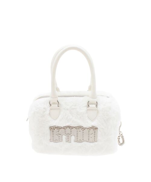 GYDA（ジェイダ） ハンドバッグ GYDA bijouプレートフェイクファーBAG