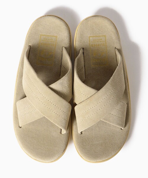  SLIPPER SHIPSシップス別注 クロスストラップ サンダル ISLAND SLIPPER: SHIPS(シップス) 別注 クロスストラップ