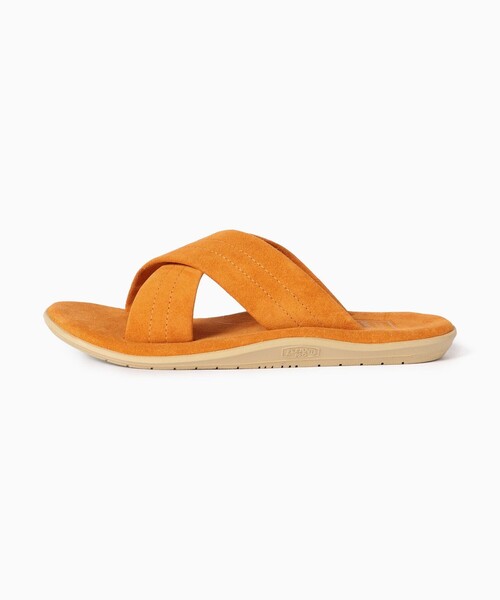  SLIPPER for SHIPS クロスストラップレザーサンダル ISLAND SLIPPER サンダル SLIPPER: SHIPS(シップス) 別注 クロス