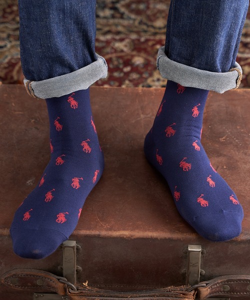 靴下 Polo Ralph Lauren メンズ ワンポイント総柄 クルーソックス Zozotown Paypayモール店 通販 Paypayモール