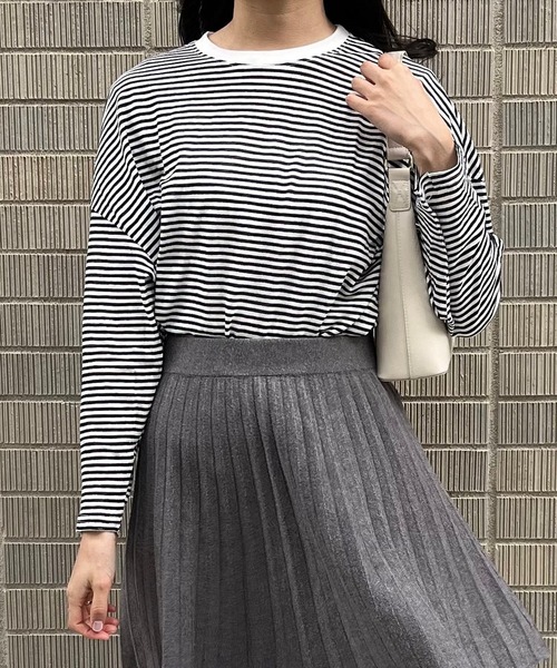 fiere（フィエール） tシャツ ボーダー透けロンT レディース