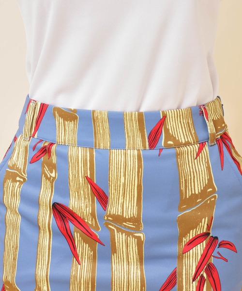 【新品未使用】ジュンロペ　バンブー柄プリント　セットアップ JUN&ROPE' スカート 「セットアップ対応」「UV」「吸水速乾