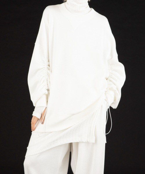 トレーナー スウェット Robes ＆ Confections/ローブス＆コンフェクションズ/サーマルメッシュバルーン クルーネック レディース メン