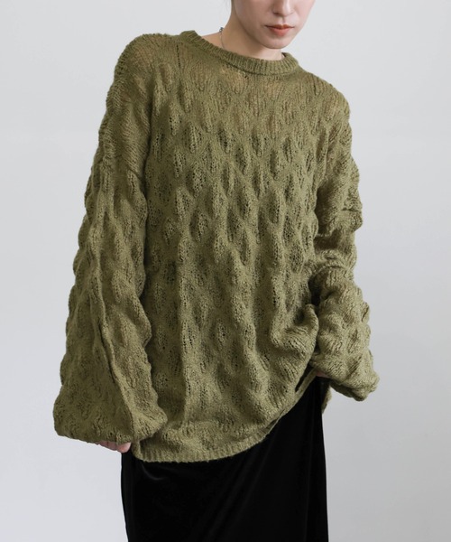select MOCA（セレクトモカ） ニット セーター モヘアライクドロップ