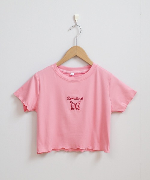 DONDUP 売れ筋商品|||ドンダップ Tシャツ トップス レディース Tops Purple shopnikoniko tシャツ Tシャツ レディース バタフライ刺繍
