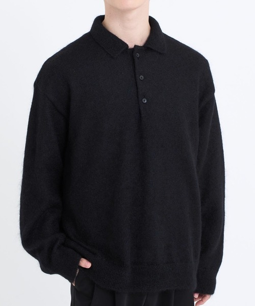 トップス wrapinknot wool POLO-SHIRT / BLACK WRAPINKNOT （ラッピンノット） / POLO-SHIRT | 公式通販・JACK in the NET