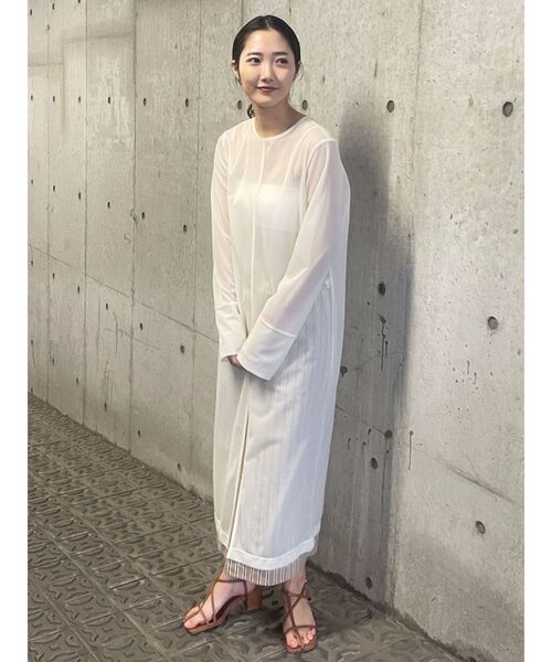 LAGUNAMOON（ラグナムーン） tシャツ シアーロングスリットプル