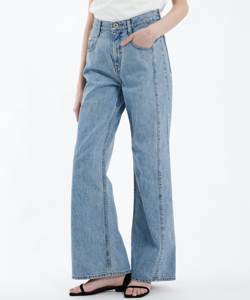 【美品】PUBLIC TOKYO フレアデニム　デニム PUBLIC TOKYO ジーンズ デニム デニムパンツ PUBLICDENIM RELAX