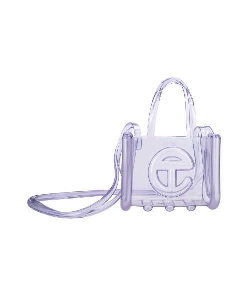 Telfar mini ショルダーバッグシルバー ロゴ入り ハンドバッグ Moose Knuckles x Telfar Quilted Small Shopper - Silver