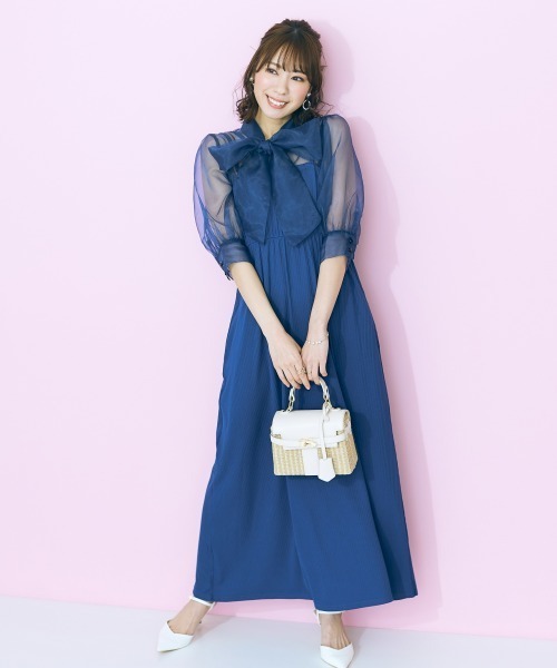 marun ワンピース 「大きいサイズ」 ワンピース＋カーディガン