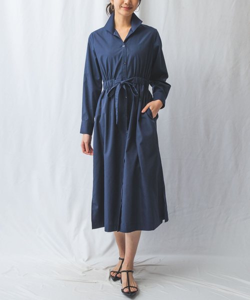 NARA CAMICIE シャツワンピース　1 新品 NARACAMICIE ワンピース 「NARACAMICIE」ストライプシャツ