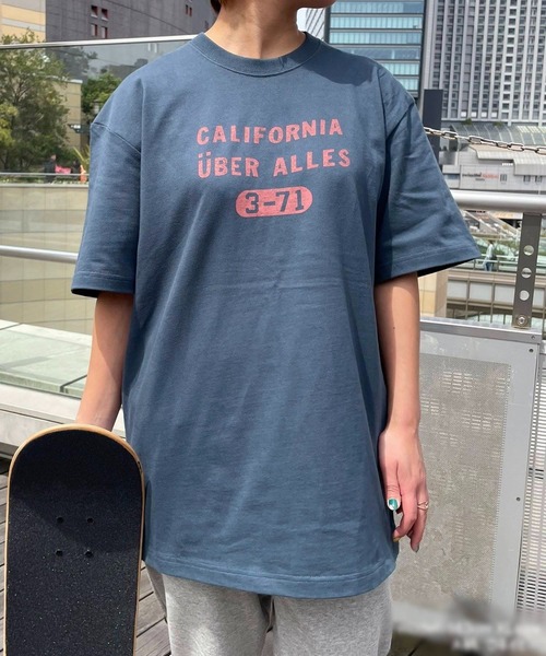 tシャツ 「日本製」グリーンボウル 「GREEN BOWL」Organic CottonT-shirts (A柄 CALIFORNIA） レディース GREEN BOWL tシャツ 「日本製」グリーンボウル 「GREEN BOWL