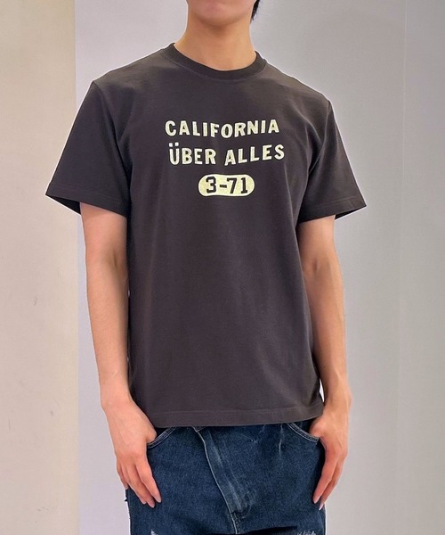 tシャツ 「日本製」グリーンボウル 「GREEN BOWL」Organic CottonT-shirts (A柄 CALIFORNIA） レディース