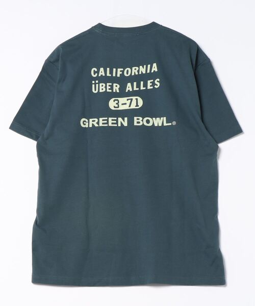 tシャツ 「日本製」グリーンボウル 「GREEN BOWL」Organic CottonT-shirts (A柄 CALIFORNIA） レディース GREEN BOWL tシャツ 「日本製」グリーンボウル 「GREEN BOWL