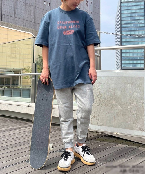 tシャツ 「日本製」グリーンボウル 「GREEN BOWL」Organic CottonT-shirts (A柄 CALIFORNIA） レディース GREEN BOWL tシャツ 「日本製」グリーンボウル 「GREEN BOWL