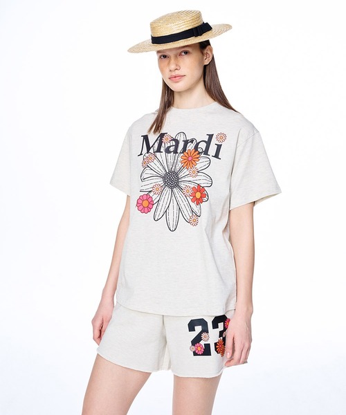 tシャツ TSHIRT FLOWERMARDI BLOSSOM レディース メンズ Mardi Mercredi tシャツ TSHIRT FLOWERMARDI BLOSSOM レディース
