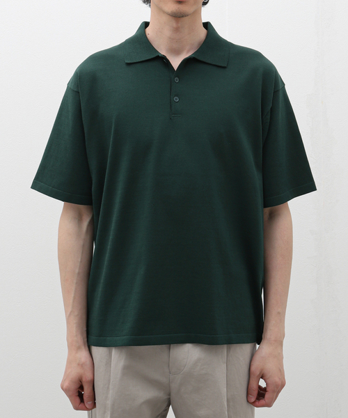 ATON エイトン FRESCA KNIT 半袖ポロシャツ サイズ06 ATON（エイトン） ポロシャツ 「ATON/エイトン」FRESCA KNIT POLO KNIT