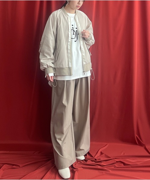 LHELIE バックフレアワークブルゾン LHELBIE ブルゾン アウター バックフレアワークブルゾン