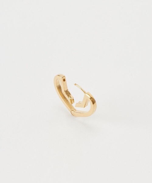 Hug Heart Hoop Pierce S -Gold-