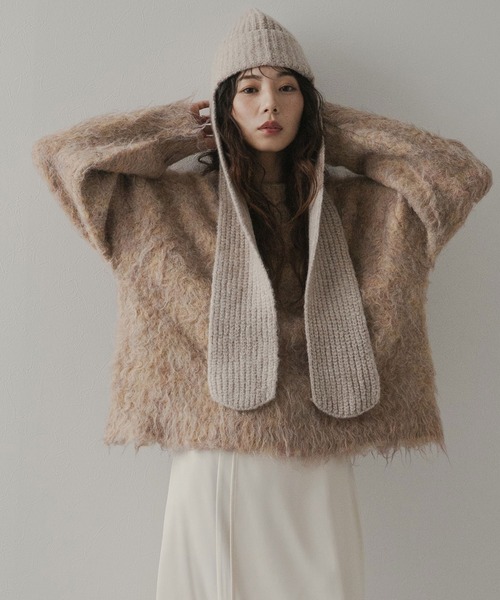 rectangle（レクタングル） ニット帽 ニットキャップ マフラーフライト