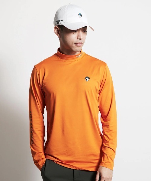 デバローゴルフ　モックネック DEVEREUX GOLF tシャツ ベーシックモックネックインナー メンズ