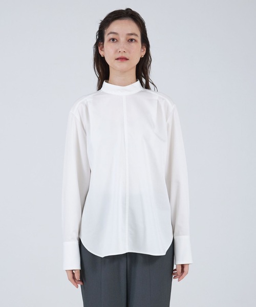 美品　qualiteブラウス qualite ブラウス シャツ デニムボウタイブラウス レディース
