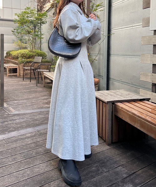 one after another NICE CLAUP 「one CLAUP」 長袖ワンピース FREE 杢