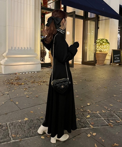 one after another NICE CLAUP 「one CLAUP」 長袖ワンピース FREE 杢