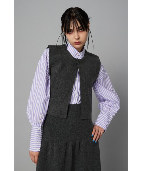 ニット セーター 2way knit vest　　２ウェイニットベスト レディース
