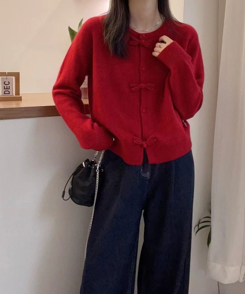 MAISON DE THERESE（メゾン ド テレーズ） カーディガン リボン付き